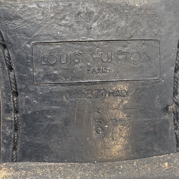 Louis Vuitton Authentic Mens Black Boots Size 6 - Picture 11 of 12